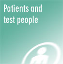 Patients and test people